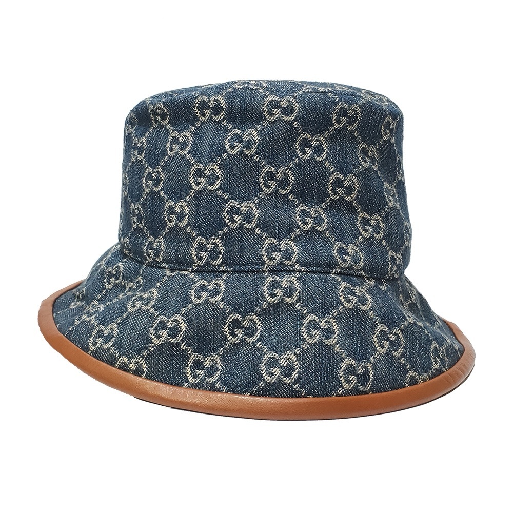 NWT Gucci Blue Denim Bucket Hat - Picture 2 of 8